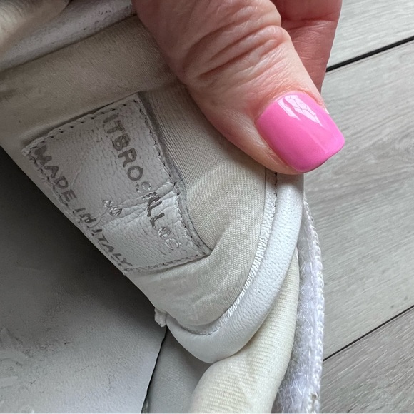 Burberry Ronnie Chunky White Leather Neon Sole Sneaker Size 40 - Picture 9 of 16